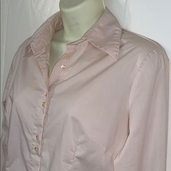 Vtg Camaieu light tan button down shirt - Picture 4 of 8